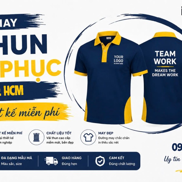 Đặt may áo thun đồng phục quận 9 Chất lượng - Giá gốc tận xưởng