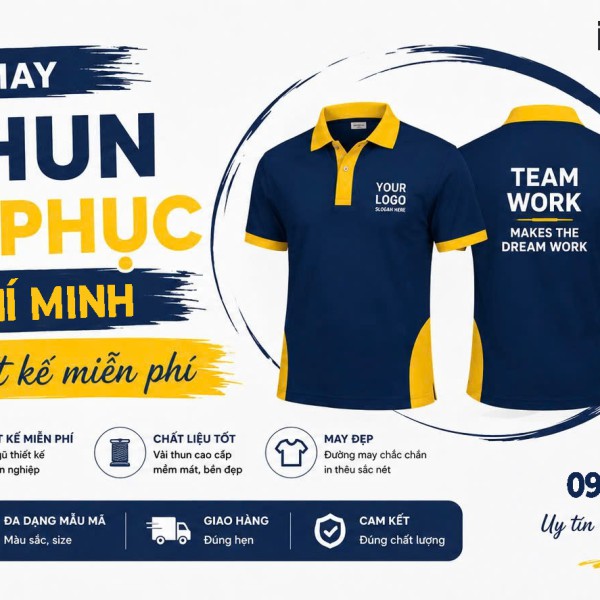 Nhận may, đặt áo thun đồng phục tại TPHCM Uy tín - Giá xưởng