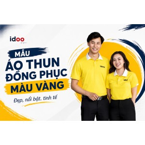 Tổng hợp các mẫu áo thun đồng phục màu vàng đẹp, nổi bật