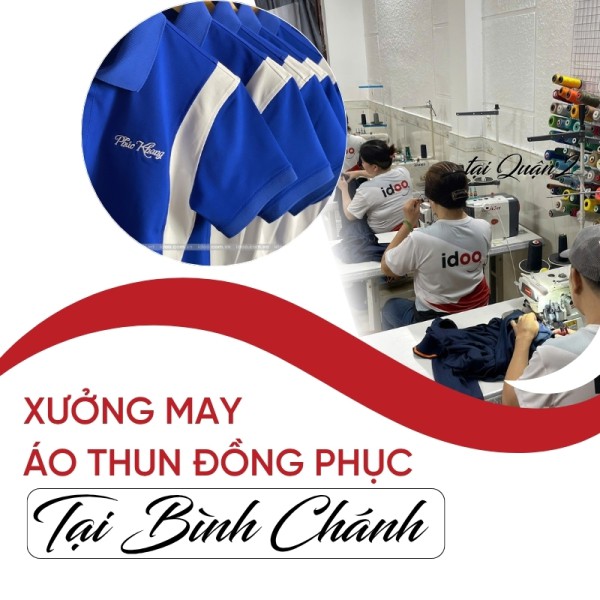 Xưởng may áo thun đồng phục tại Bình Chánh Giá tốt - Thiết kế miễn phí