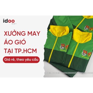 Xưởng may áo gió đồng phục Giá rẻ - In và thiết kế theo yêu cầu