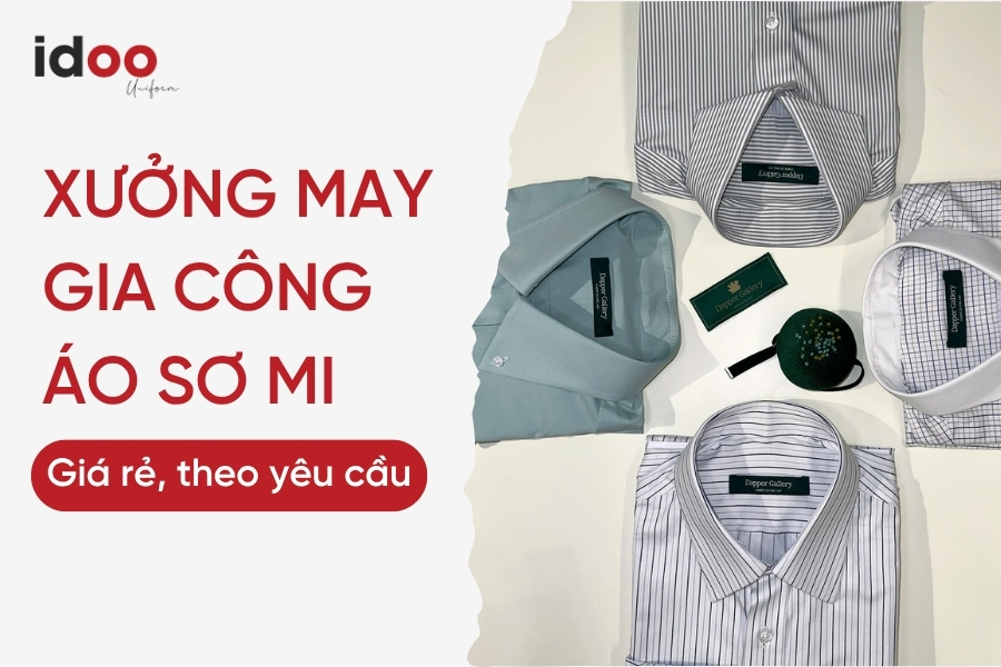 Xưởng may gia công áo sơ mi nam, nữ Giá rẻ - Thiết kế theo yêu cầu tại TPHCM