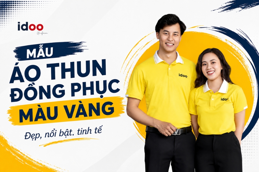 Tổng hợp các mẫu áo thun đồng phục màu vàng đẹp, nổi bật