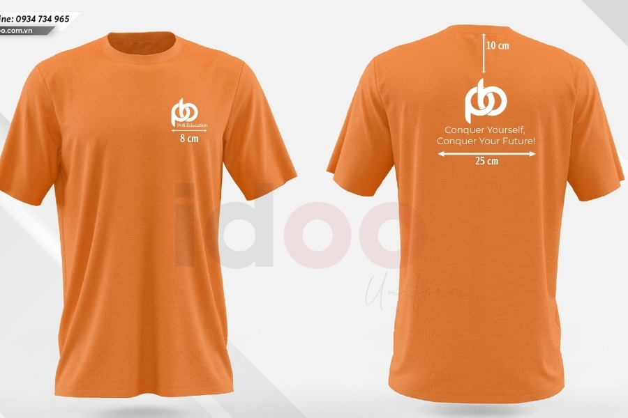 Mẫu áo đồng phục thun cá sấu cổ tròn