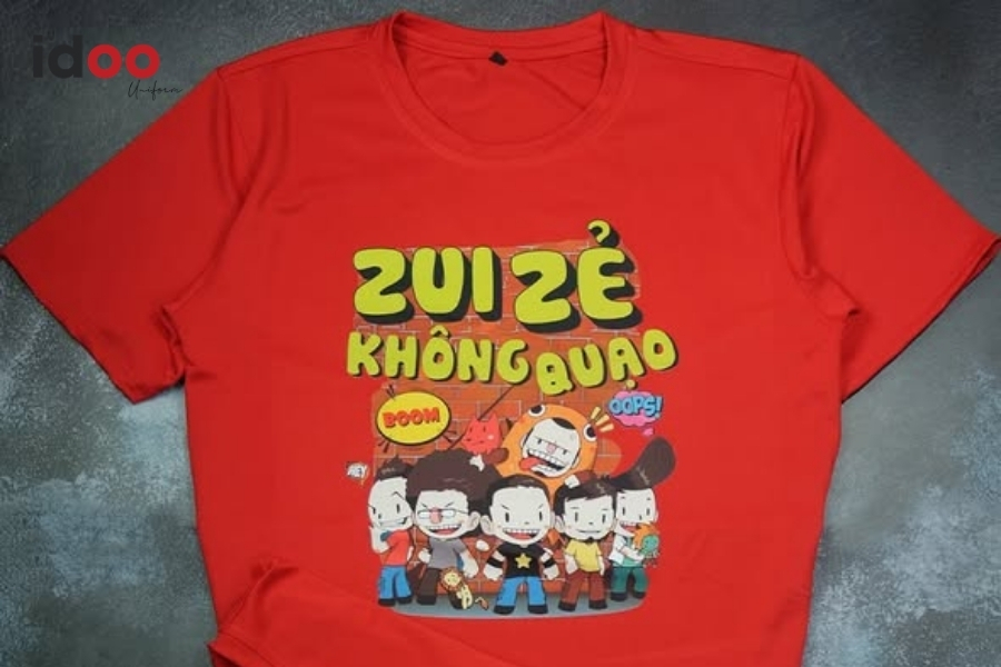 Mẫu áo đồng phục thun cá sấu cổ tròn