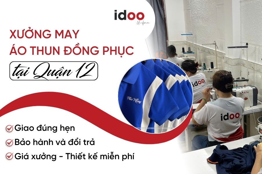 Xưởng may áo thun đồng phục quận 12 Giá rẻ - Thiết kế miễn phí