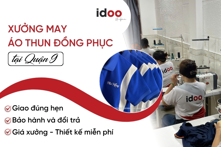 Đặt may áo thun đồng phục quận 9 Chất lượng - Giá gốc tận xưởng
