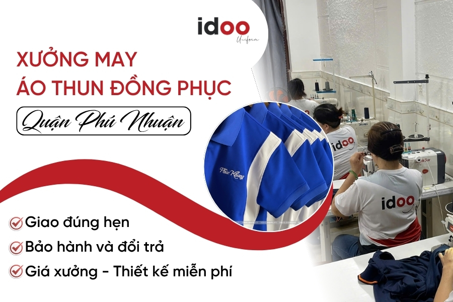 Cơ sở may áo thun đồng phục quận Phú Nhuận chất lượng - Giá gốc tại xưởng