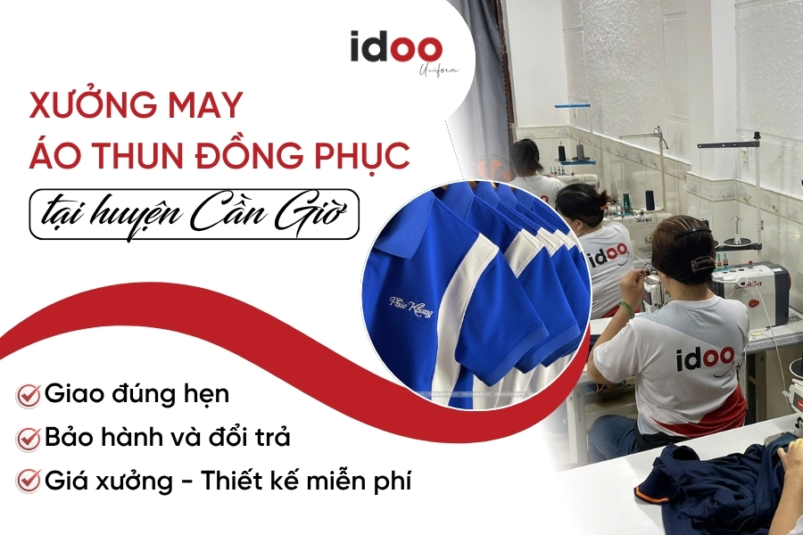 Đặt may áo thun đồng phục tại Cần Giờ Uy tín - Giá gốc tại xưởng