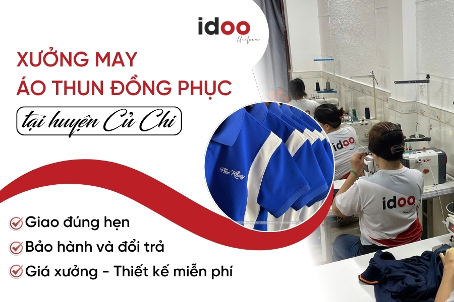 Xưởng may áo thun đồng phục tại Củ Chi Giá rẻ - Thiết kế và in theo yêu cầu