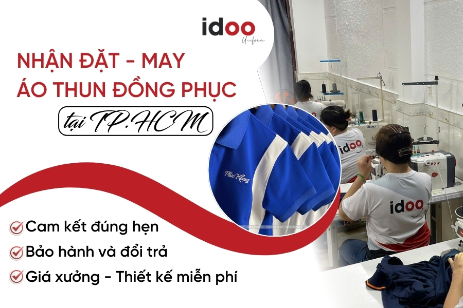 Nhận may, đặt áo thun đồng phục tại TPHCM Uy tín - Giá xưởng