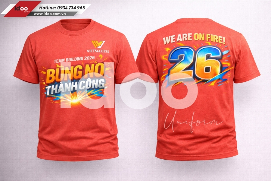 Dịch vụ may áo thun đồng phục giá rẻ quận Bình Thạnh tại IDOO