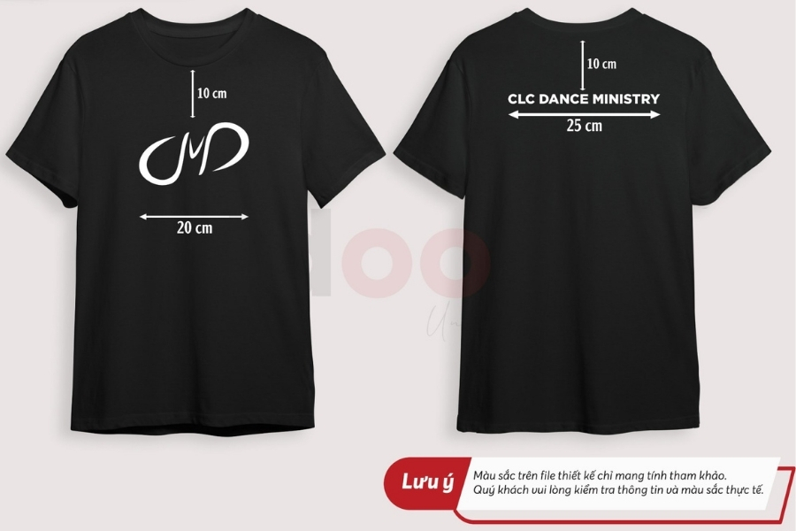 Hình thức in thêu logo trên áo thun đồng phục tại Hóc Môn