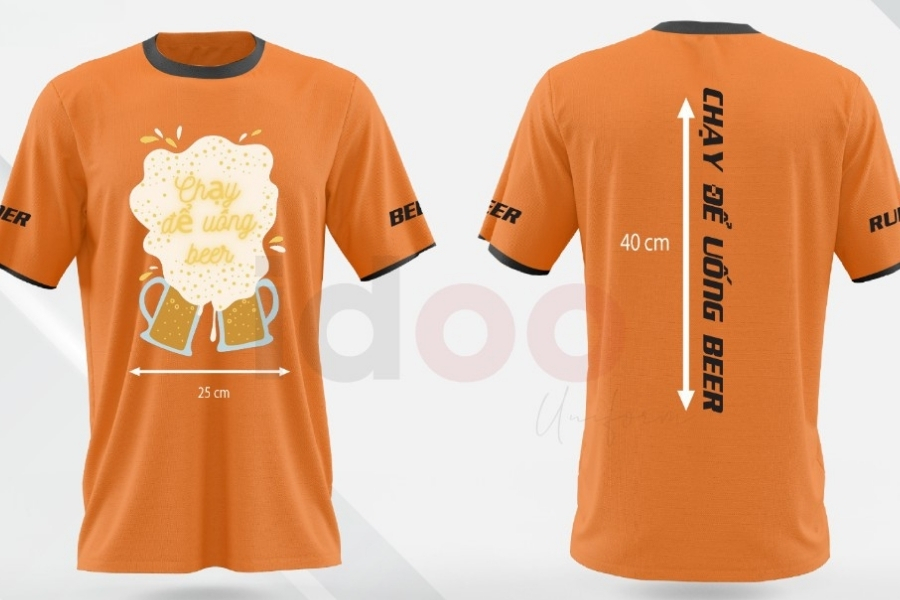 Mẫu áo thun đồng phục cổ tròn