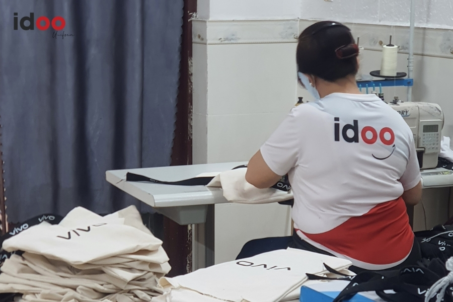 Quy trình may áo thun đồng phục giá rẻ TPHCM tại IDOO