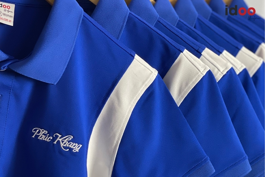 Vải áo thun đồng phục tại IDOO là vải cao cấp, không bị xù lông hay bay màu