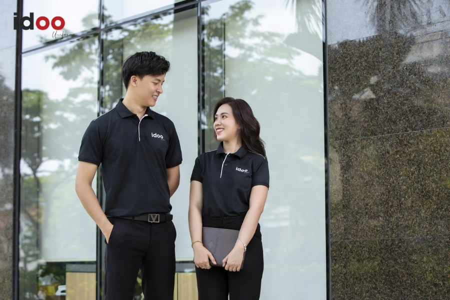 Nếu chưa có file thiết kế thì có  thể đặt may đồng phục quận Tân Phú tại IDOO được không?