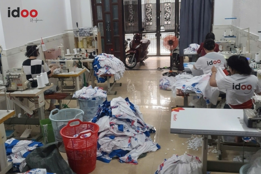 Quy trình may đồng phục tại quận 5