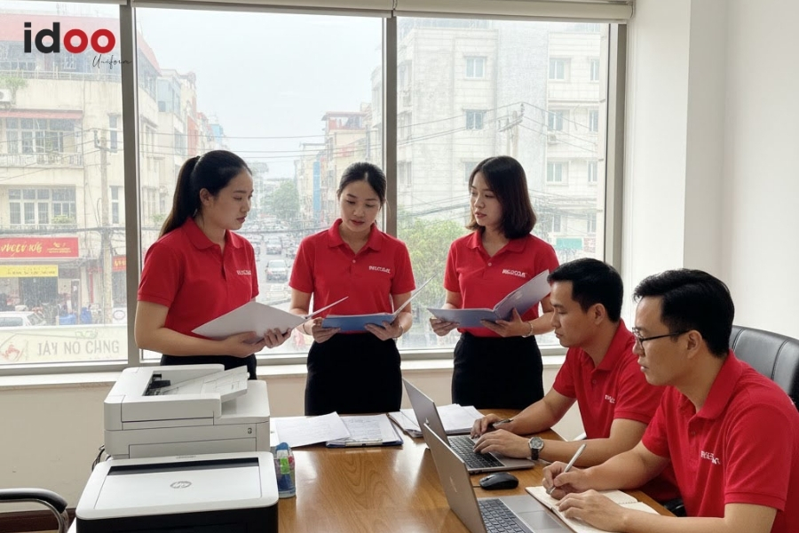 Tại sao doanh nghiệp nên chọn may đồng phục cao cấp tại quận 1 IDOO?