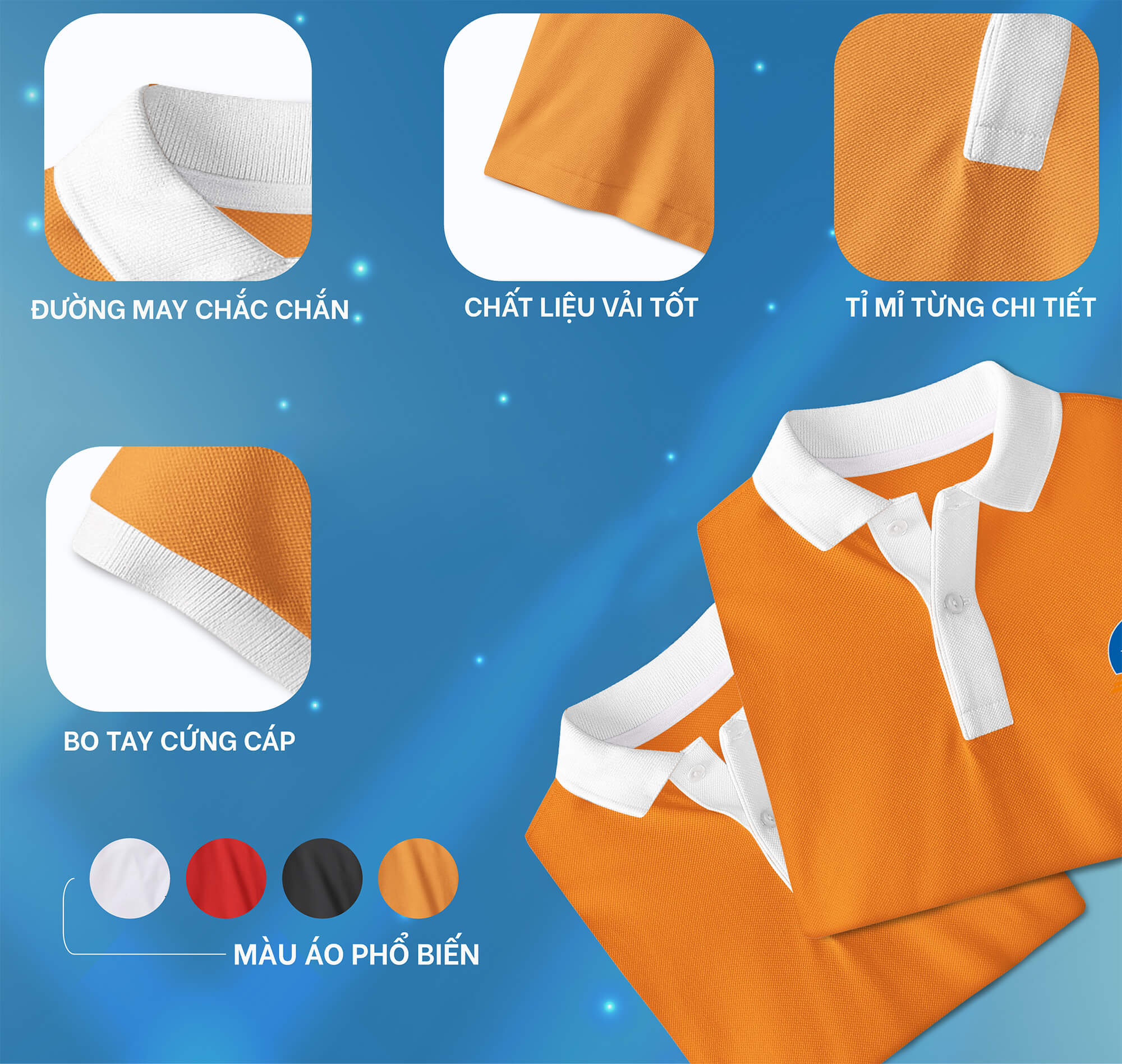 Chất lượng áo thun đồng phục học sinh sinh viên tại Idoo Uniform